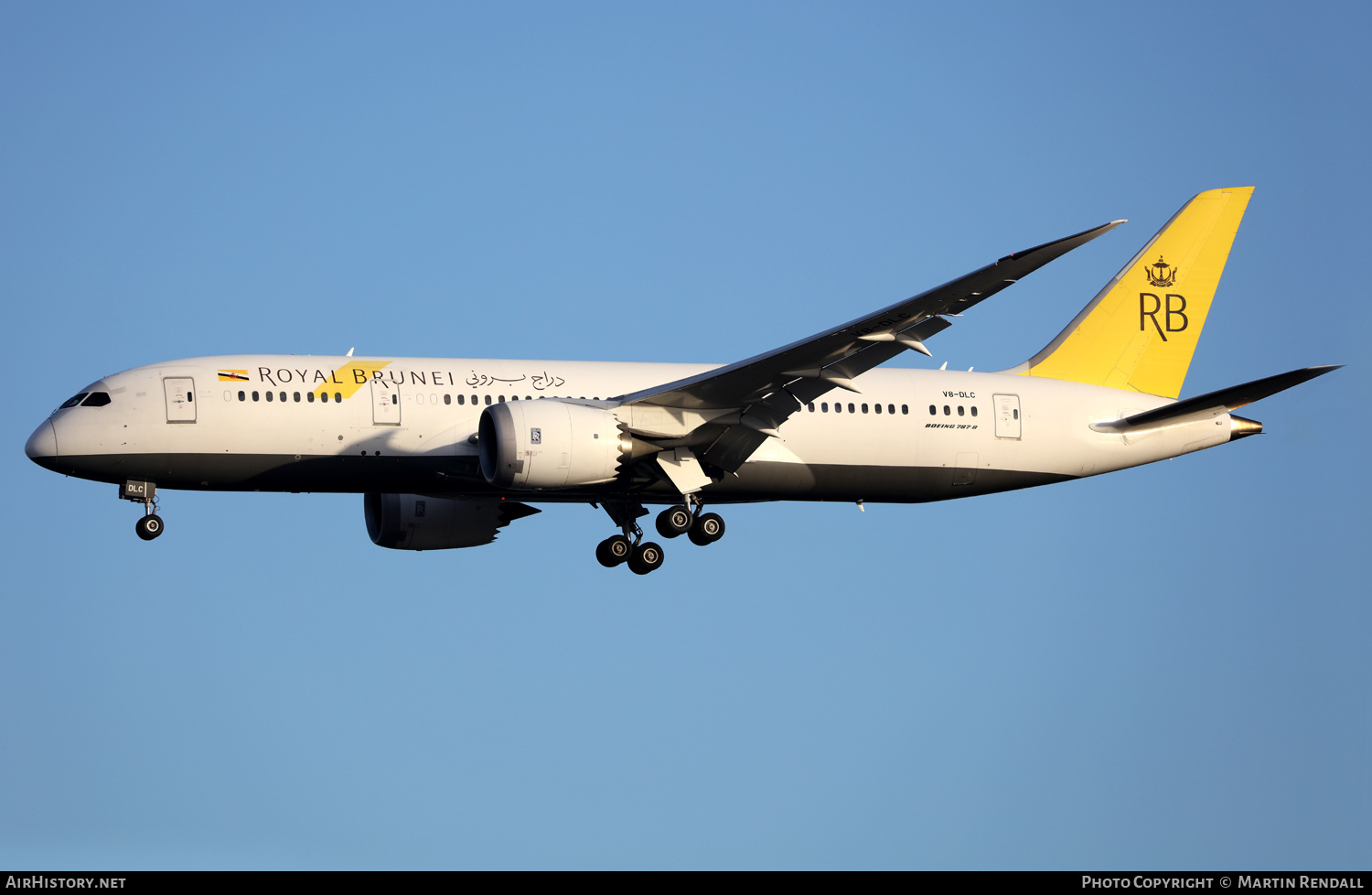 Aircraft Photo of V8-DLC | Boeing 787-8 Dreamliner | Royal Brunei Airlines | AirHistory.net #622134