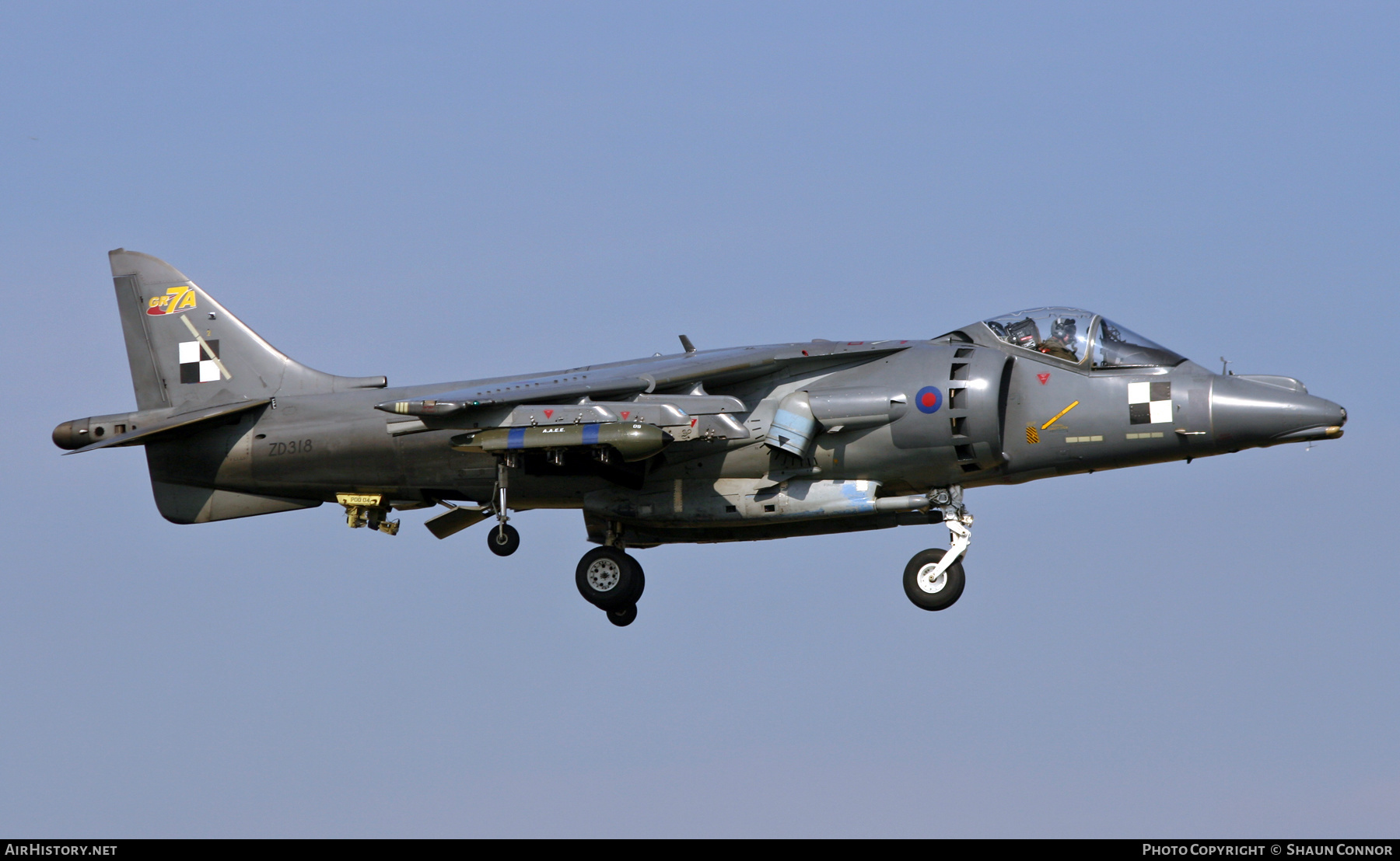 Aircraft Photo of ZD318 | British Aerospace Harrier GR7A | UK - Air Force | AirHistory.net #622140