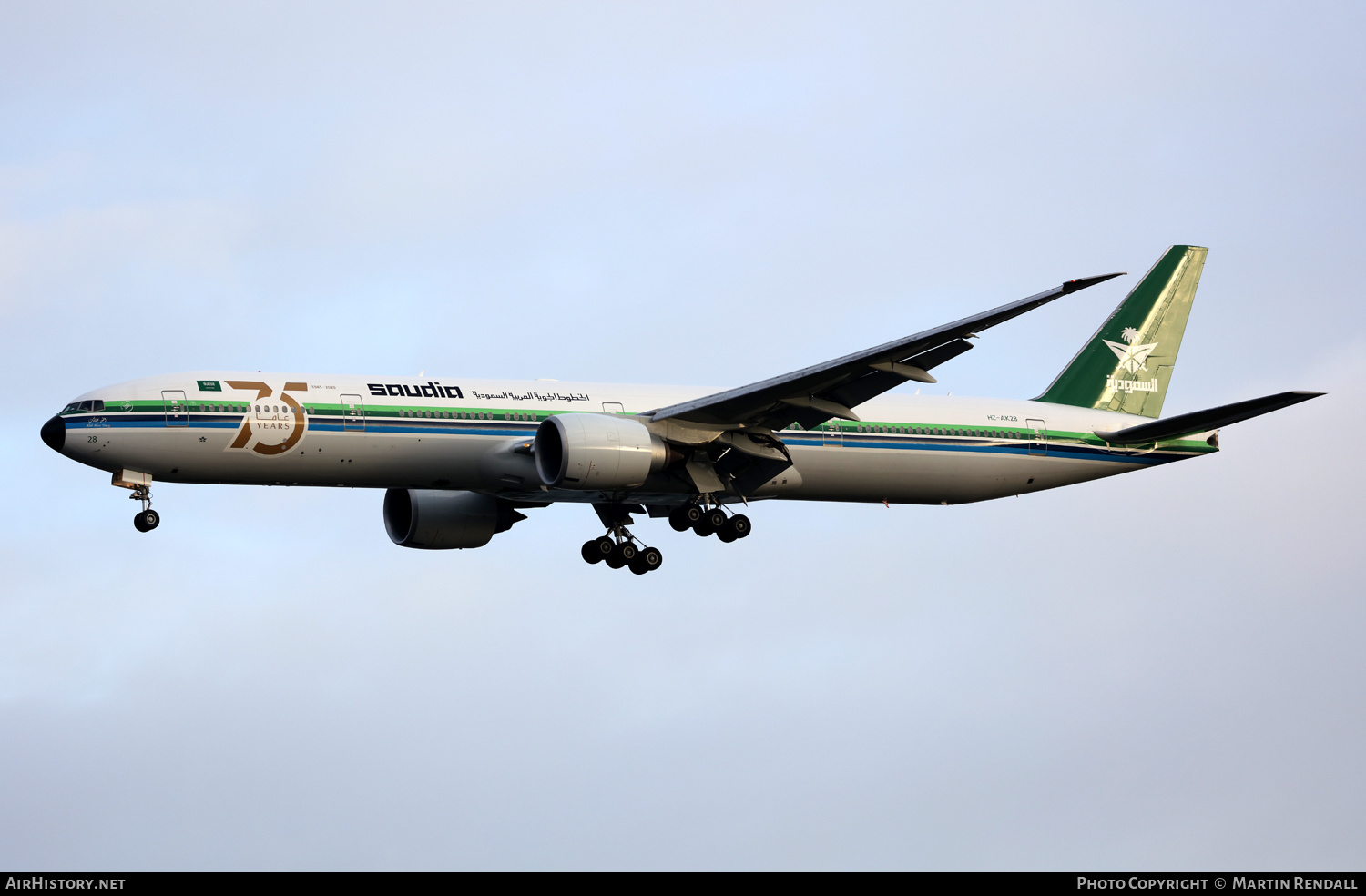 Aircraft Photo of HZ-AK28 | Boeing 777-368/ER | Saudia - Saudi Arabian Airlines | AirHistory.net #622162