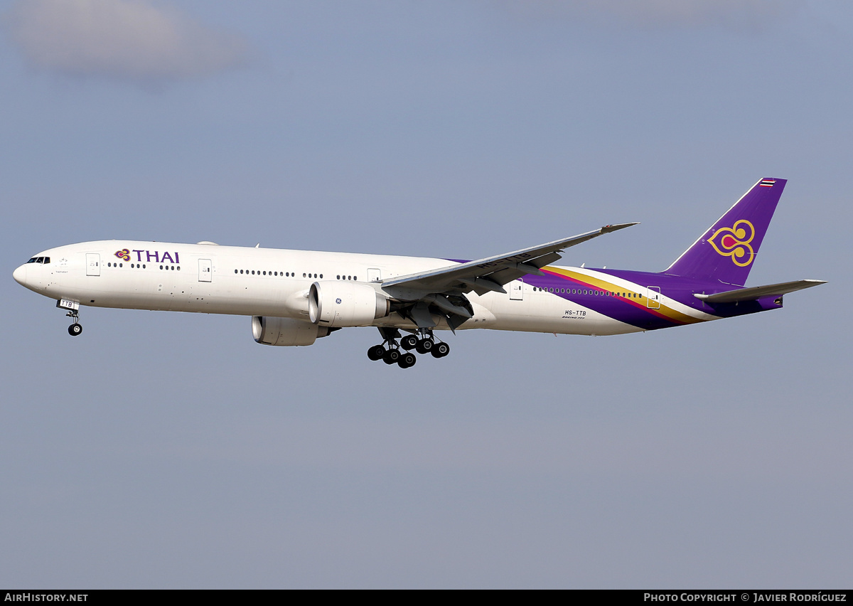 Aircraft Photo of HS-TTB | Boeing 777-300/ER | Thai Airways International | AirHistory.net #622194