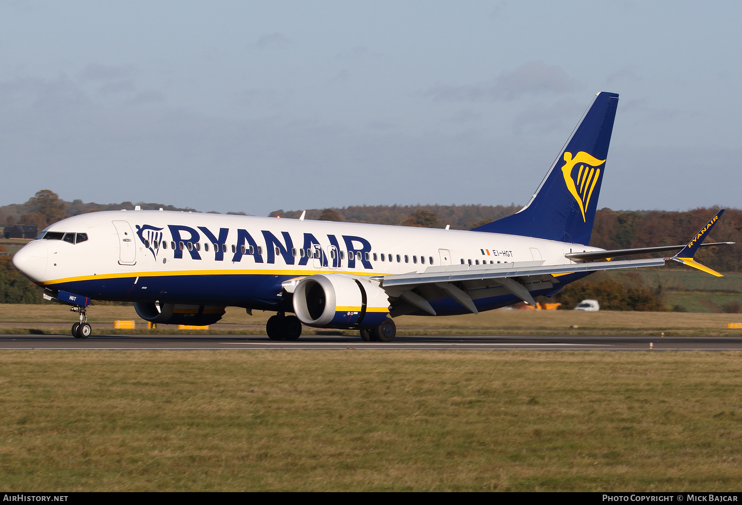 Aircraft Photo of EI-HGT | Boeing 737-8200 Max 200 | Ryanair | AirHistory.net #622209