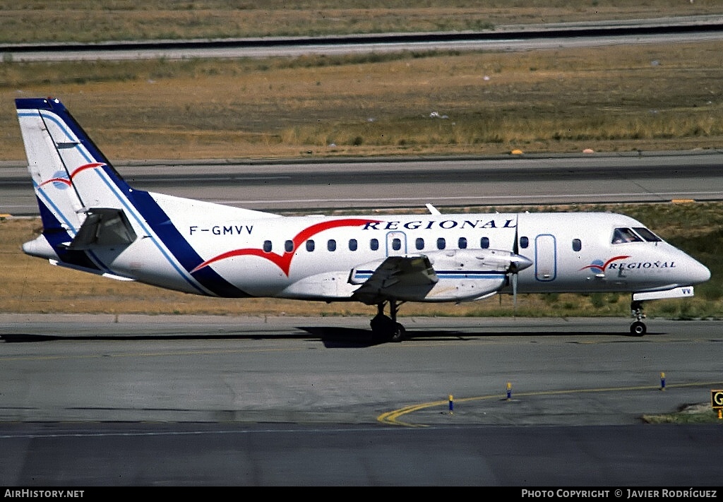 Aircraft Photo of F-GMVV | Saab 340B | Régional Airlines | AirHistory.net #622212