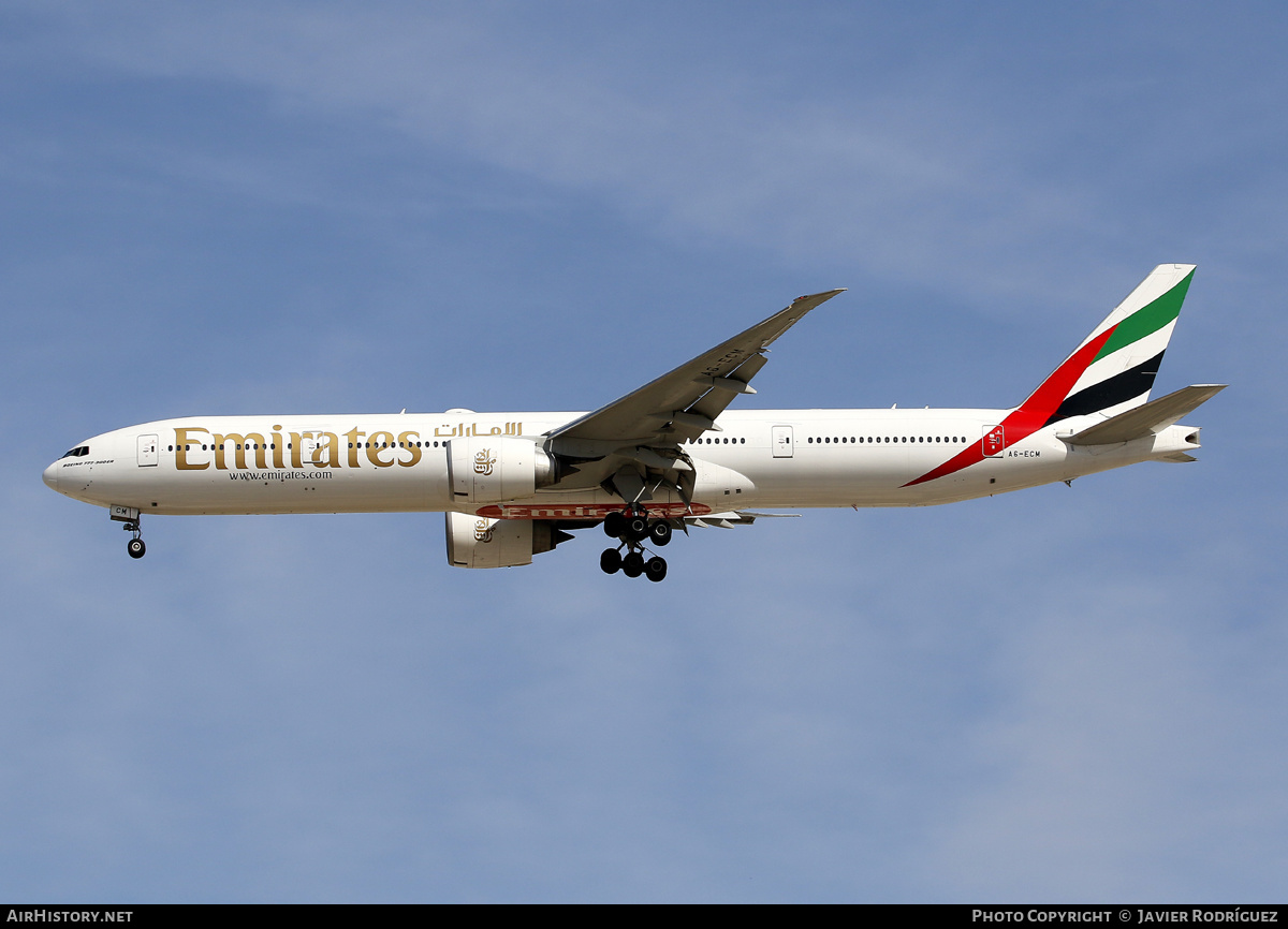 Aircraft Photo of A6-ECM | Boeing 777-36N/ER | Emirates | AirHistory.net #622216