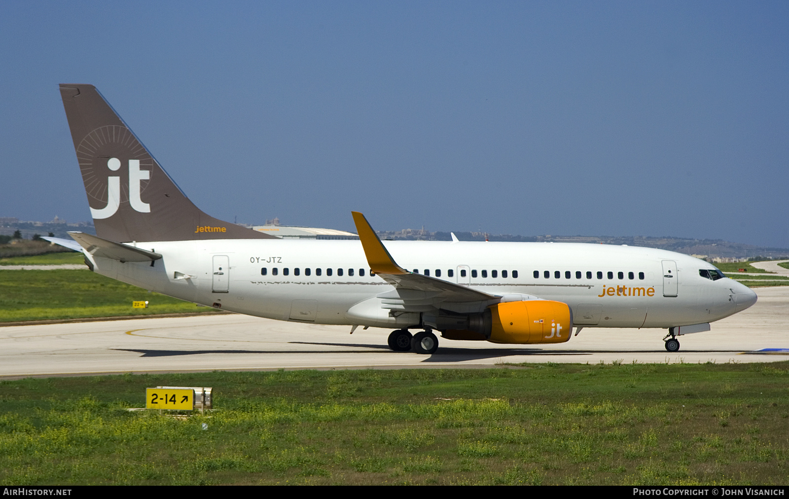 Aircraft Photo of OY-JTZ | Boeing 737-73S | Jettime | AirHistory.net #622312