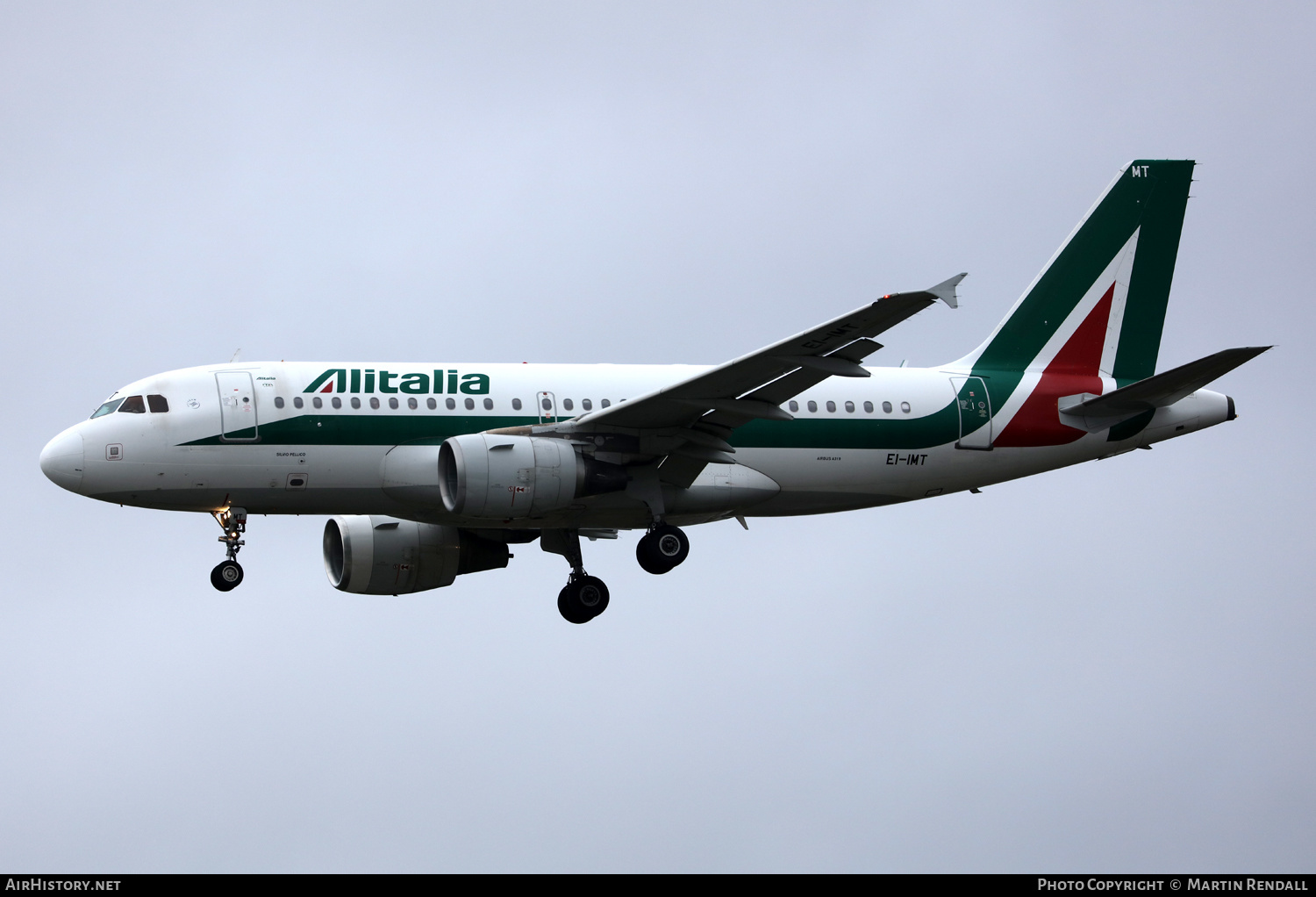 Aircraft Photo of EI-IMT | Airbus A319-111 | Alitalia | AirHistory.net #622327