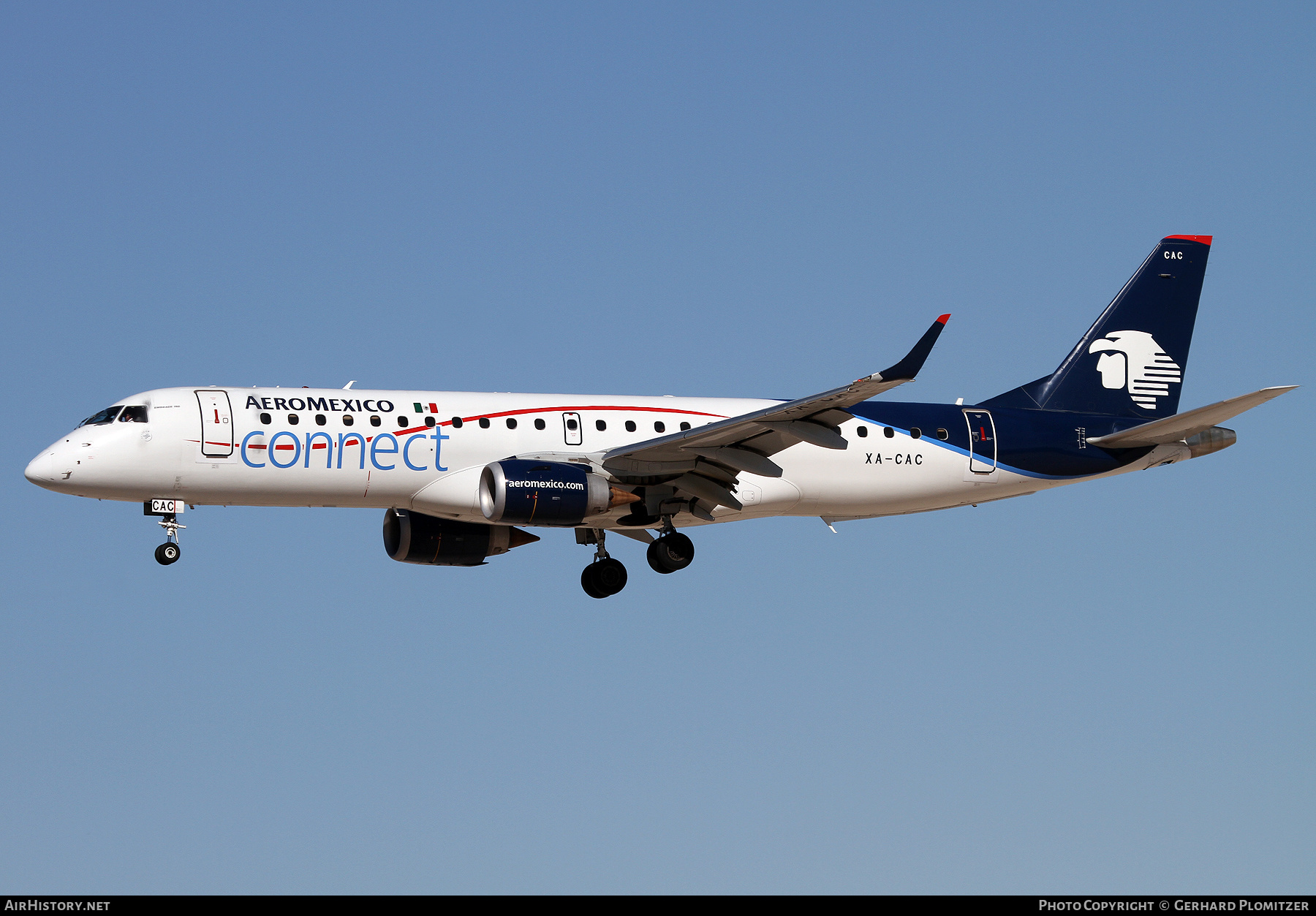 Aircraft Photo of XA-CAC | Embraer 190LR (ERJ-190-100LR) | AeroMéxico Connect | AirHistory.net #622349