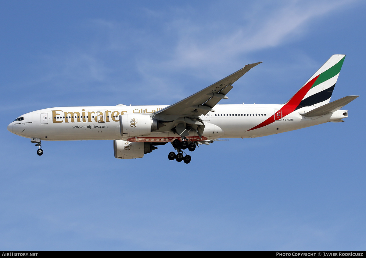 Aircraft Photo of A6-EWG | Boeing 777-21H/LR | Emirates | AirHistory.net #622369