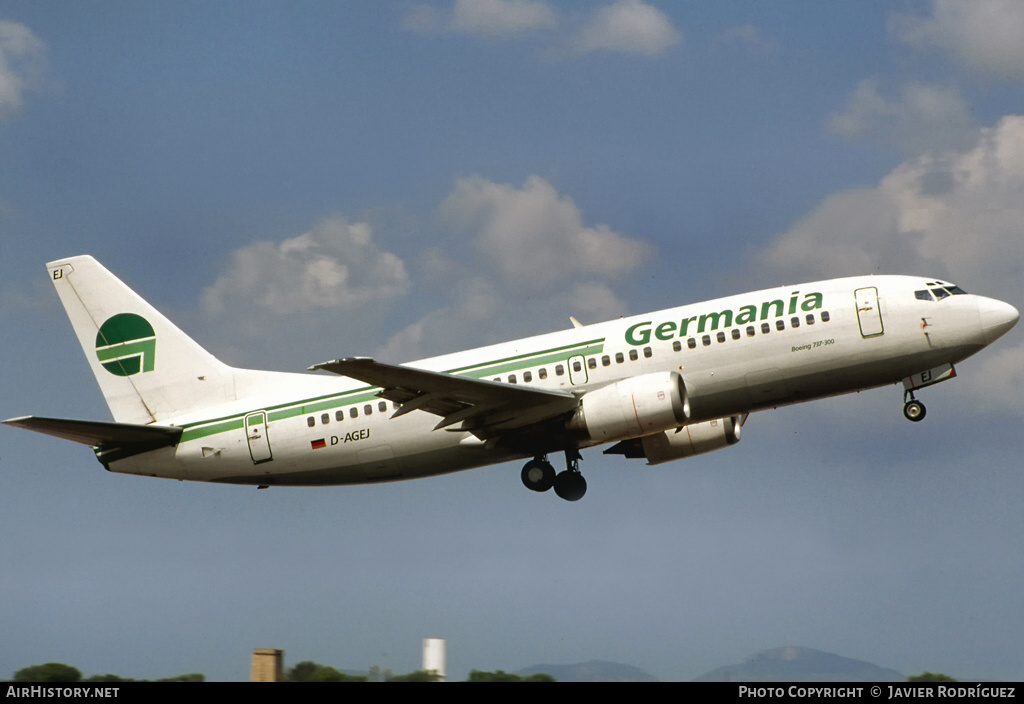 Aircraft Photo of D-AGEJ | Boeing 737-3L9 | Germania | AirHistory.net #622384