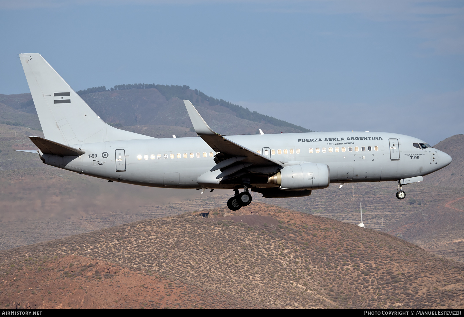 Aircraft Photo of T-99 | Boeing 737-76N | Argentina - Air Force | AirHistory.net #622422