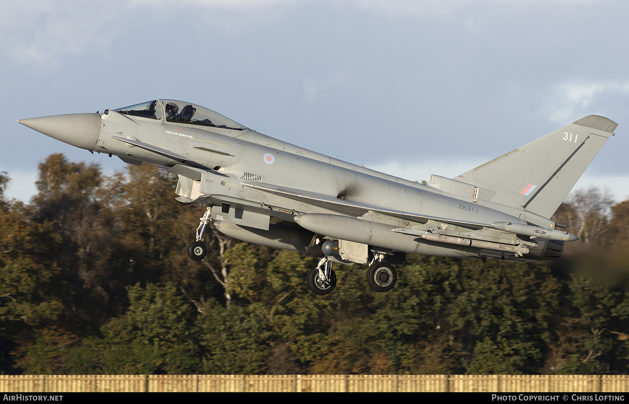 Aircraft Photo of ZK311 | Eurofighter EF-2000 Typhoon FGR4 | UK - Air Force | AirHistory.net #622454