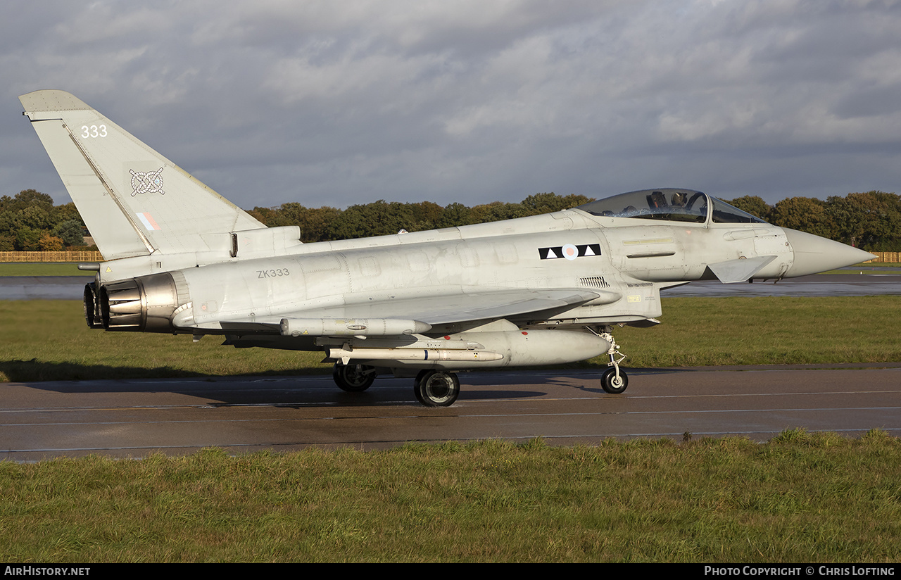 Aircraft Photo of ZK333 | Eurofighter EF-2000 Typhoon FGR4 | UK - Air Force | AirHistory.net #622461