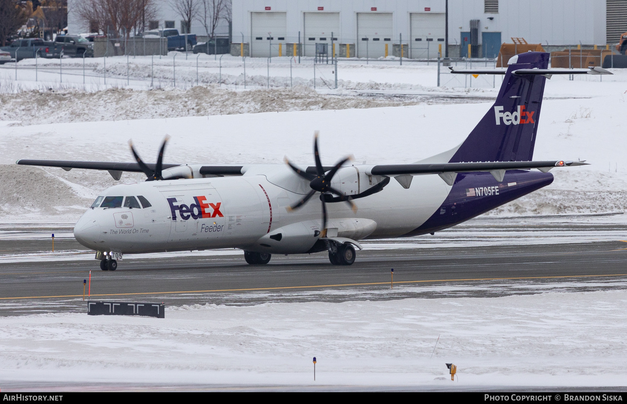 Aircraft Photo of N705FE | ATR ATR-72-600F (ATR-72-212A) | FedEx Feeder | AirHistory.net #622464