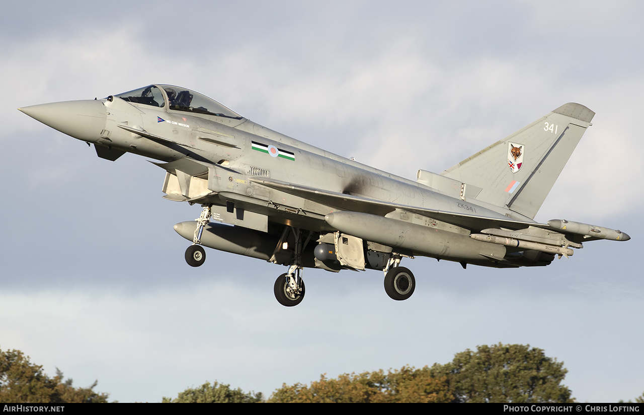Aircraft Photo of ZK341 | Eurofighter EF-2000 Typhoon FGR4 | UK - Air Force | AirHistory.net #622466