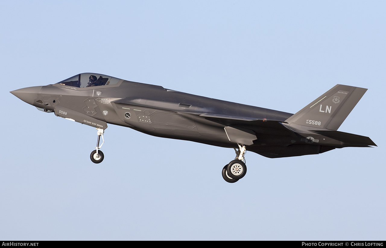 Aircraft Photo of 20-5588 / AF20-5588 | Lockheed Martin F-35A Lightning II | USA - Air Force | AirHistory.net #622476
