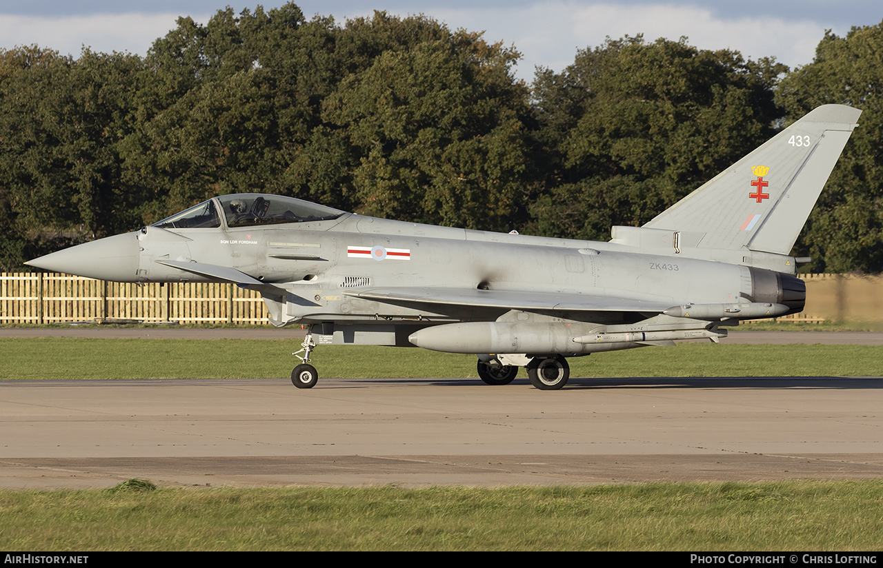 Aircraft Photo of ZK433 | Eurofighter EF-2000 Typhoon FGR4 | UK - Air Force | AirHistory.net #622478