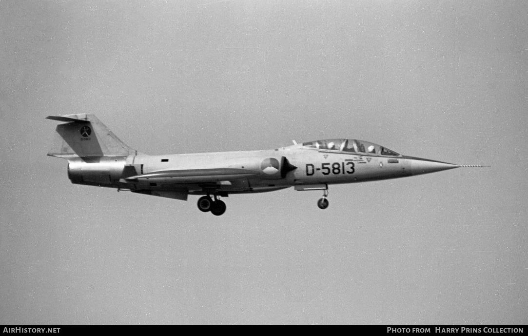Aircraft Photo of D-5813 | Lockheed TF-104G Starfighter | Netherlands - Air Force | AirHistory.net #622528