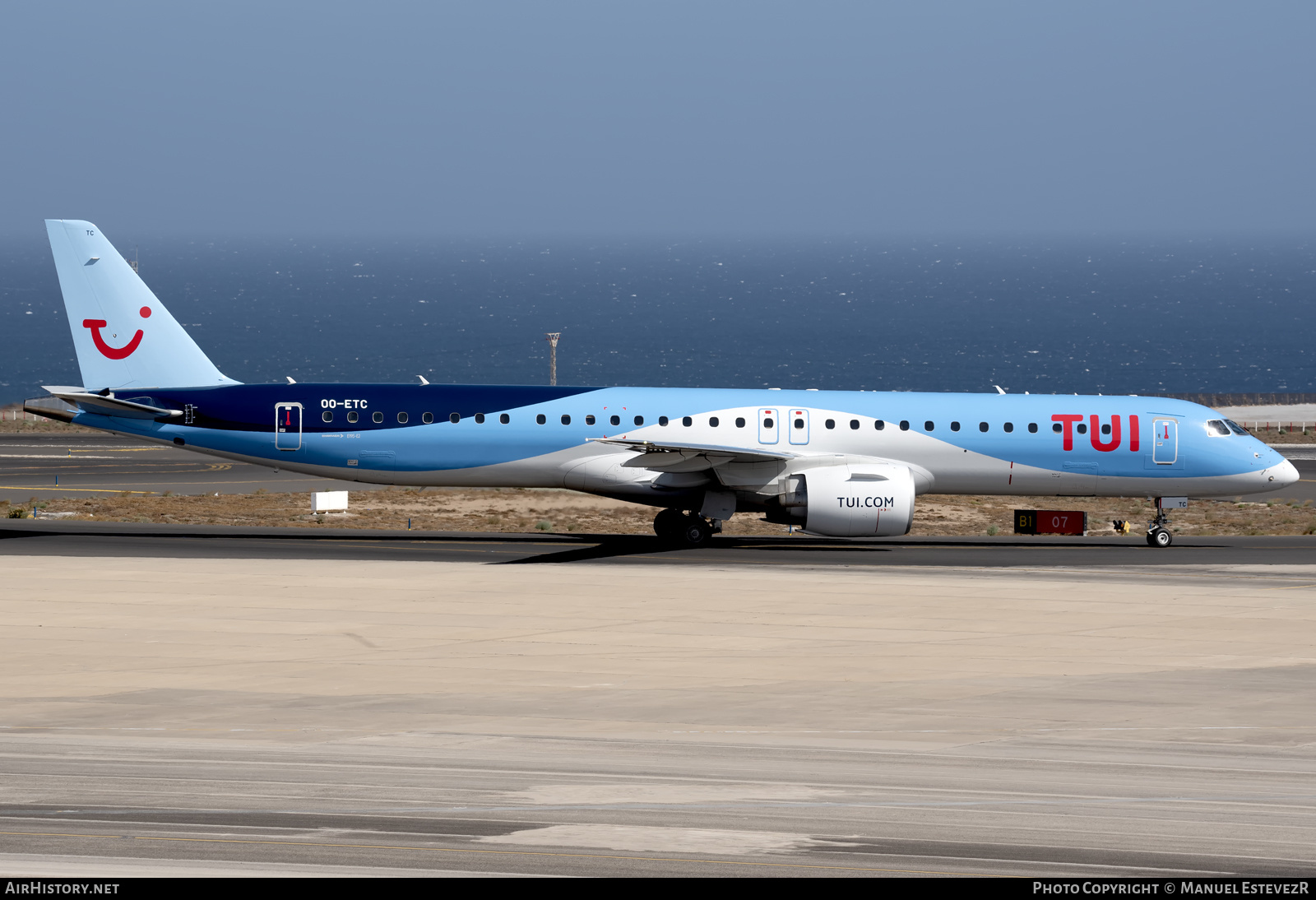 Aircraft Photo of OO-ETC | Embraer 195-E2 (ERJ-190-400) | TUI | AirHistory.net #622535