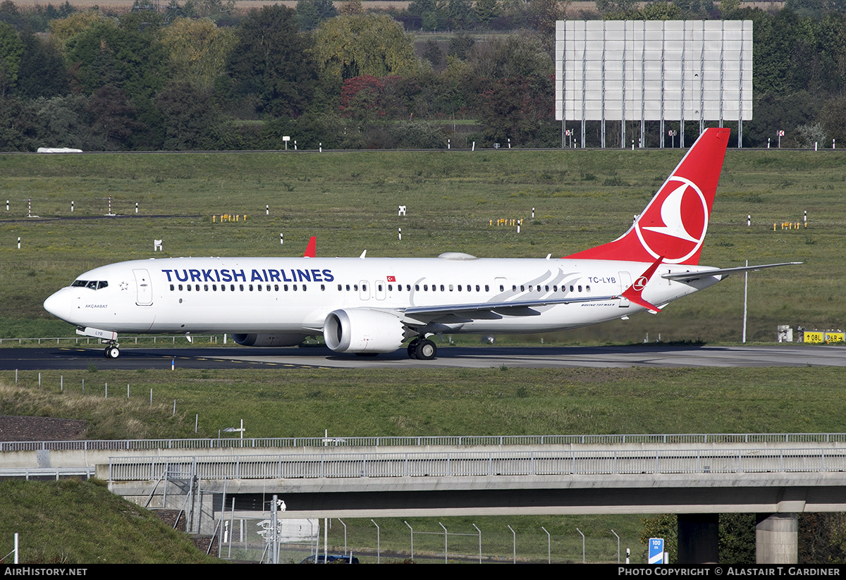 Aircraft Photo of TC-LYB | Boeing 737-9 Max 9 | Turkish Airlines | AirHistory.net #622562