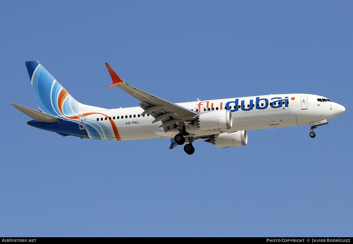 Aircraft Photo of A6-FKL | Boeing 737-8 Max 8 | Flydubai | AirHistory.net #622695