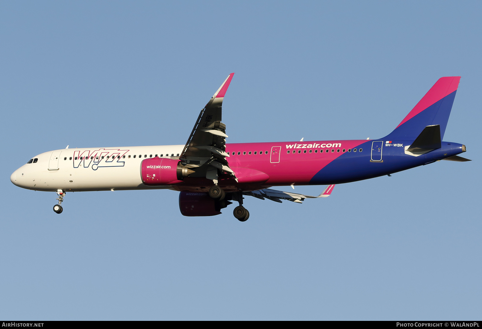Aircraft Photo of 9H-WBK | Airbus A321-271NX | Wizz Air | AirHistory.net #622721