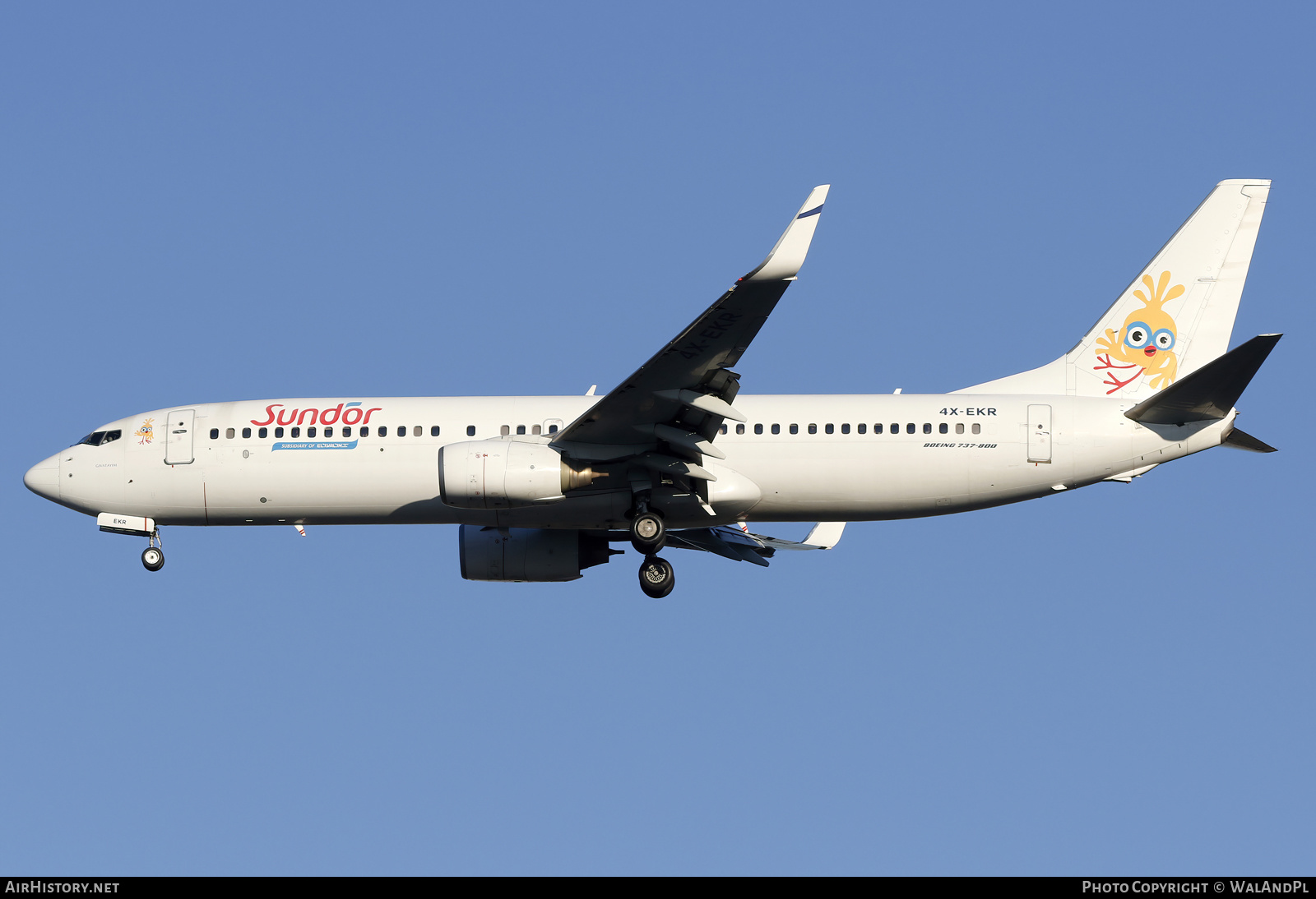 Aircraft Photo of 4X-EKR | Boeing 737-804 | Sun d'Or International Airlines | AirHistory.net #622726