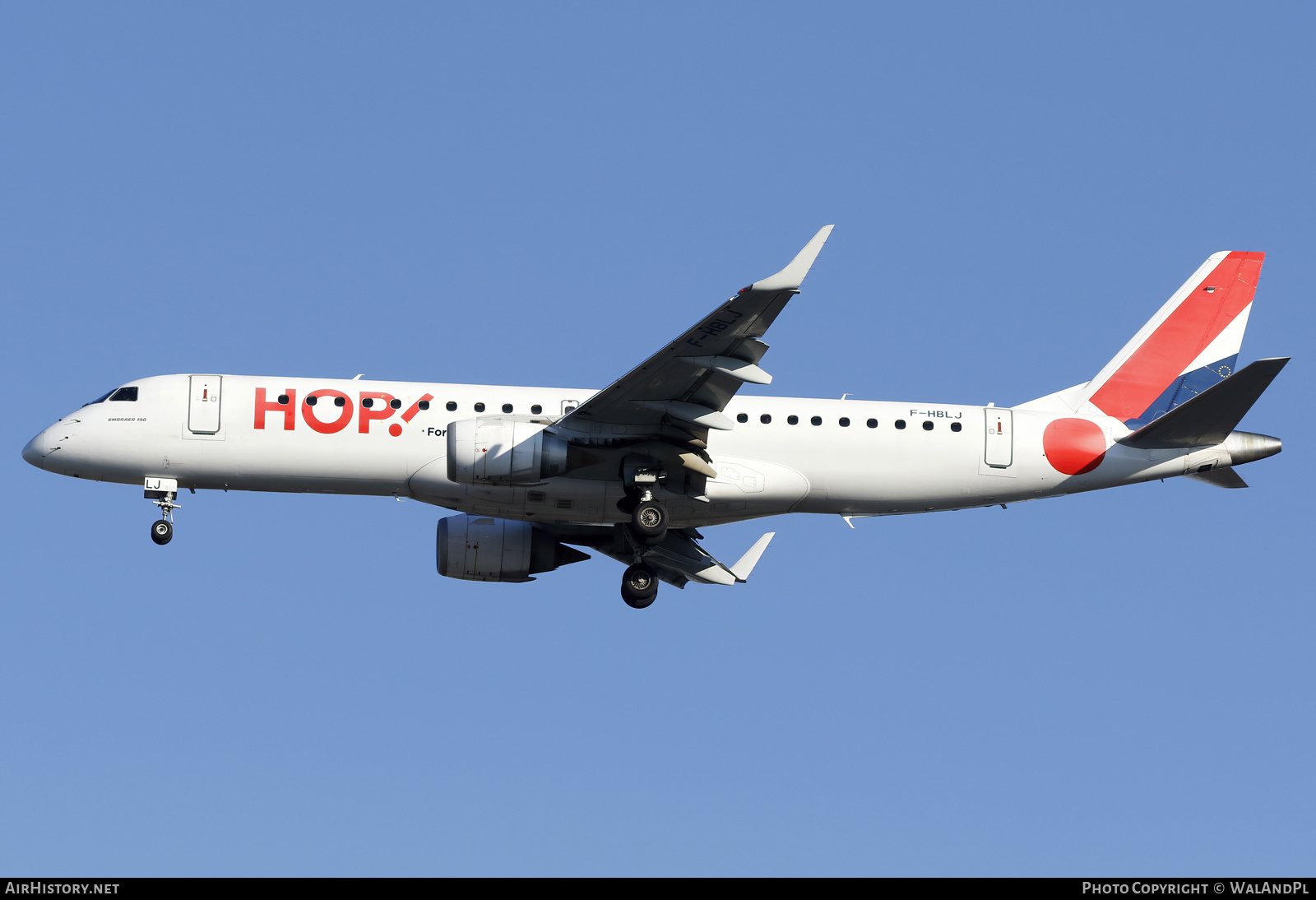 Aircraft Photo of F-HBLJ | Embraer 190STD (ERJ-190-100STD) | Hop! | AirHistory.net #622730