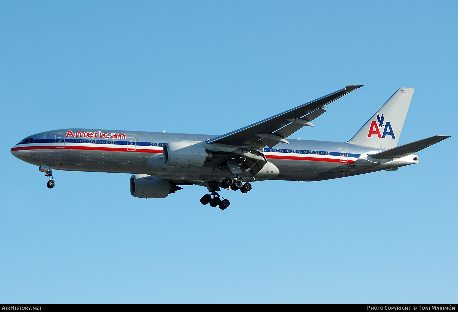 Aircraft Photo of N754AN | Boeing 777-223/ER | American Airlines | AirHistory.net #622741