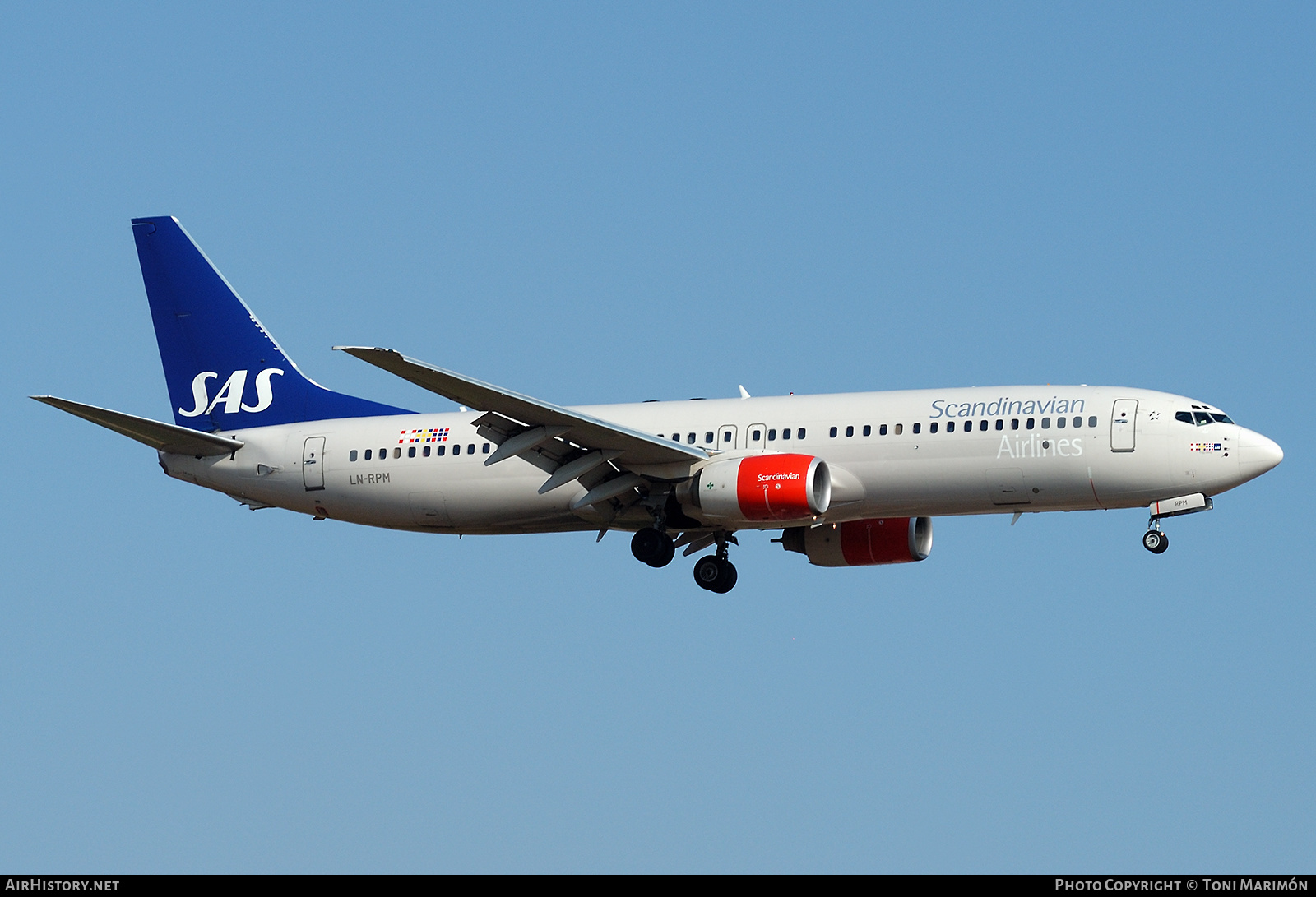 Aircraft Photo of LN-RPM | Boeing 737-883 | Scandinavian Airlines - SAS | AirHistory.net #622759