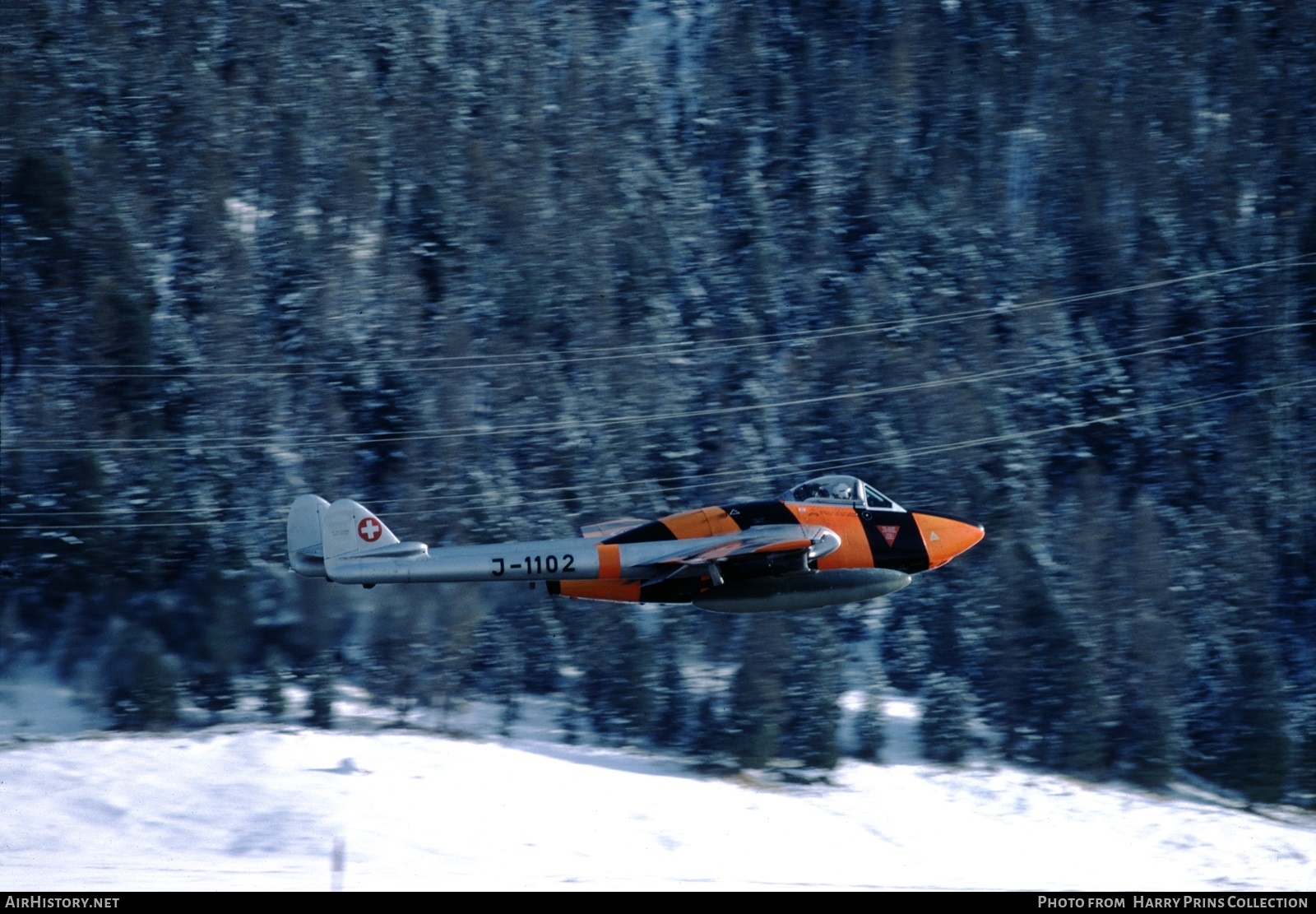 Aircraft Photo of J-1102 | De Havilland D.H. 100 Vampire FB6 | Switzerland - Air Force | AirHistory.net #622817