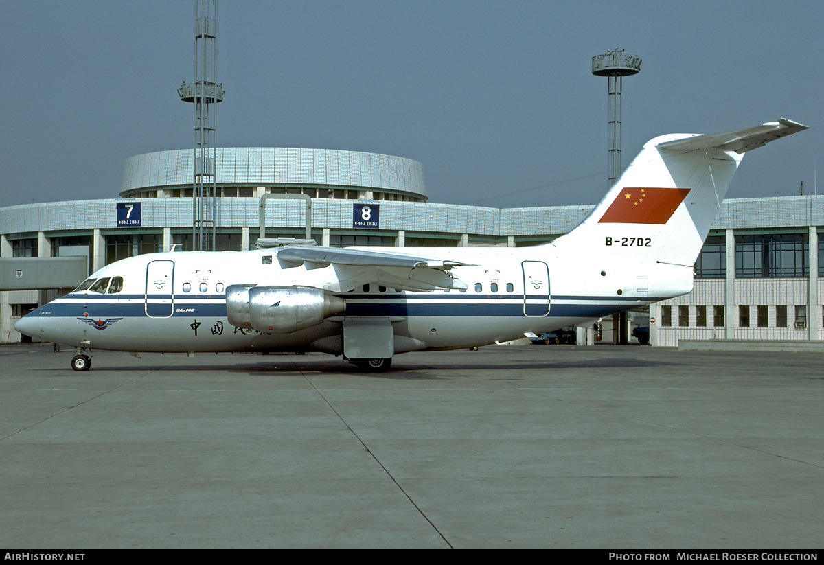 Aircraft Photo of B-2702 | British Aerospace BAe-146-100 | CAAC - Civil Aviation Administration of China | AirHistory.net #622828