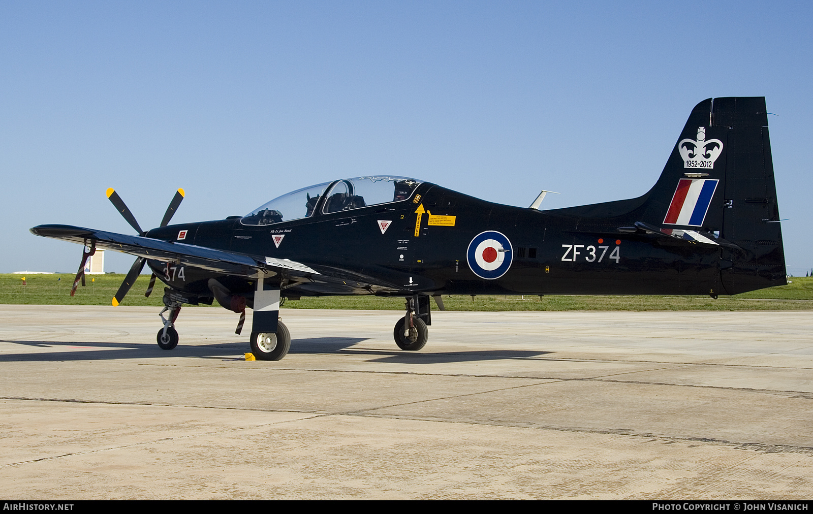 Aircraft Photo of ZF374 | Short S-312 Tucano T1 | UK - Air Force | AirHistory.net #622830