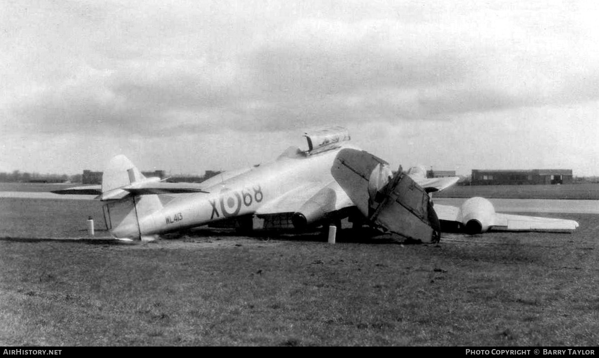 Aircraft Photo of WL413 | Gloster Meteor T7 | UK - Air Force | AirHistory.net #622868