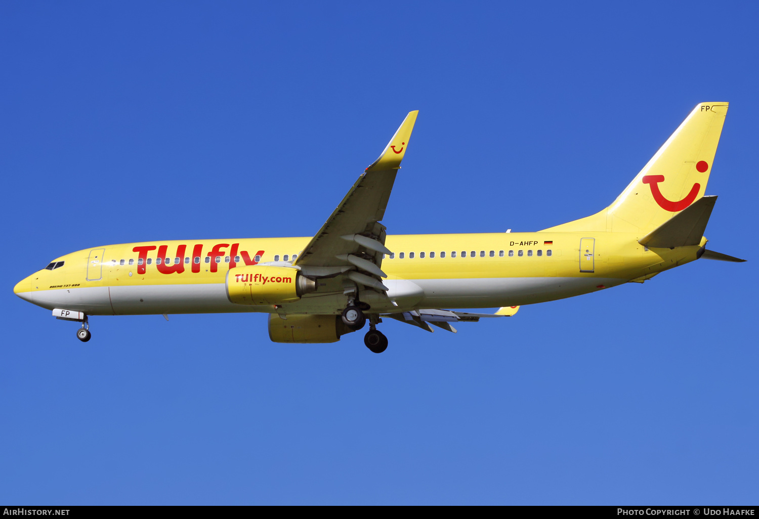 Aircraft Photo of D-AHFP | Boeing 737-8K5 | TUIfly | AirHistory.net #622879
