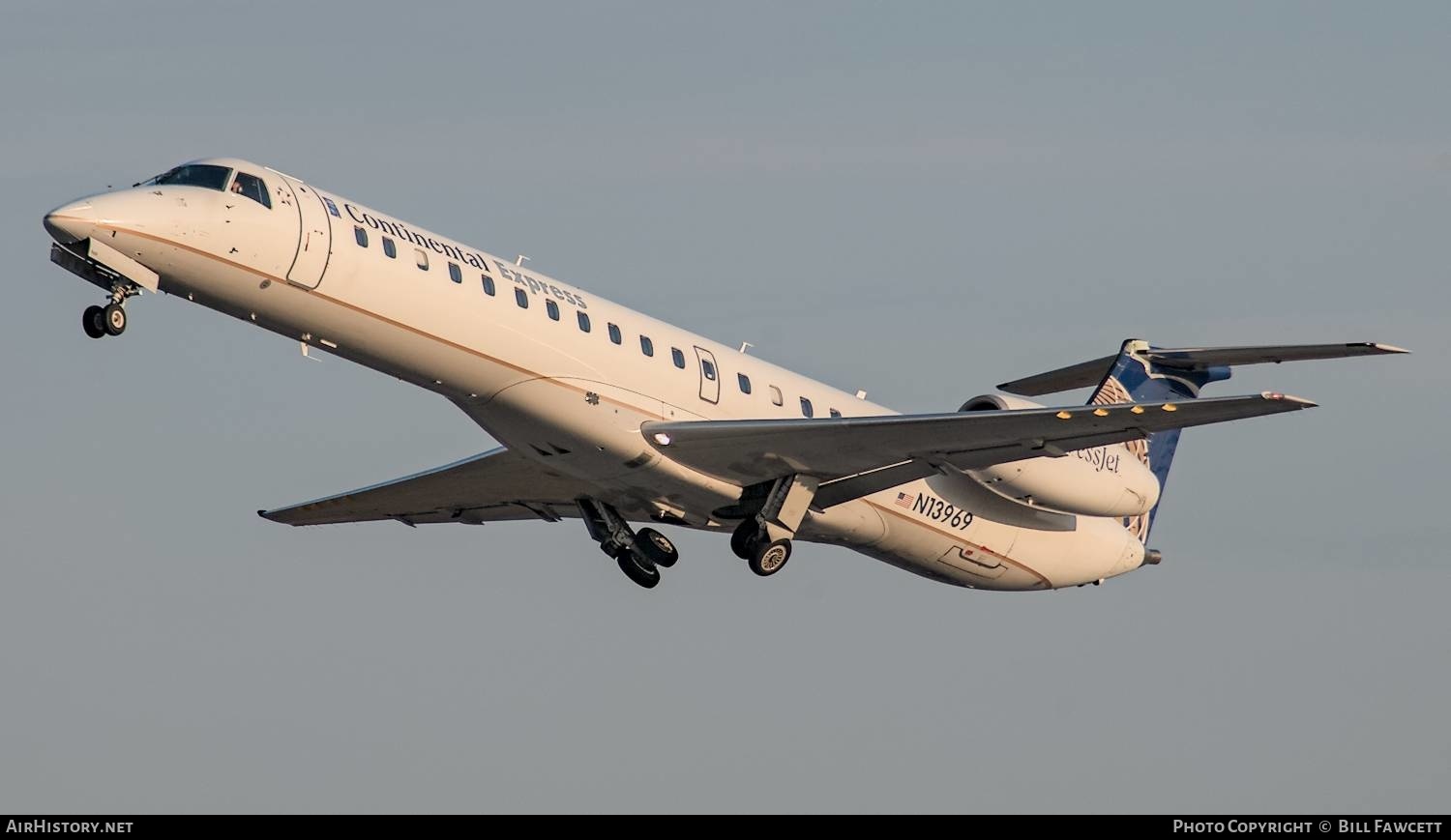 Aircraft Photo of N13969 | Embraer ERJ-145LR (EMB-145LR) | Continental Express | AirHistory.net #622905