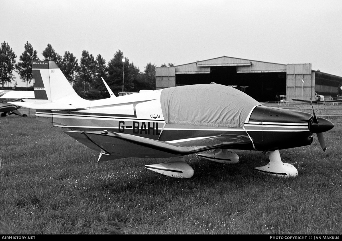 Aircraft Photo of G-BAHL | Robin DR-400-160 Knight | AirHistory.net #622967