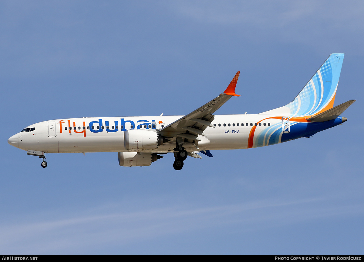 Aircraft Photo of A6-FKA | Boeing 737-8 Max 8 | Flydubai | AirHistory ...