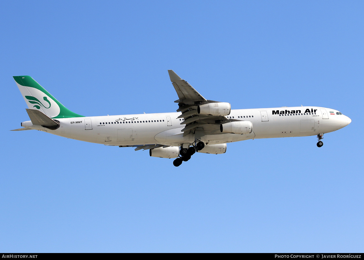 Aircraft Photo of EP-MMT | Airbus A340-313X | Mahan Air | AirHistory.net #622995