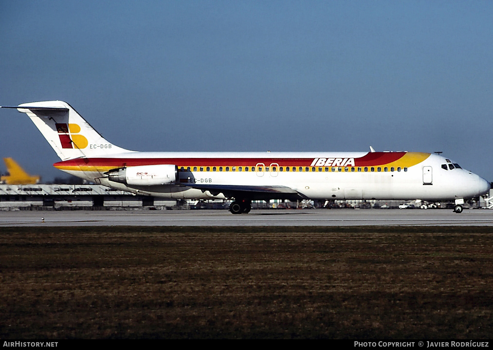 Aircraft Photo of EC-DGB | McDonnell Douglas DC-9-34 | Iberia | AirHistory.net #623003