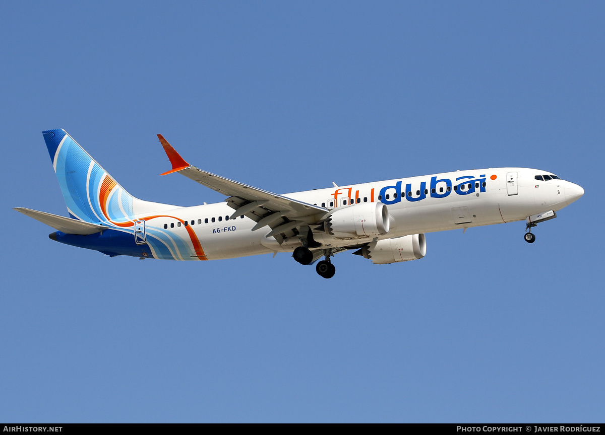 Aircraft Photo of A6-FKD | Boeing 737-8 Max 8 | Flydubai | AirHistory.net #623016