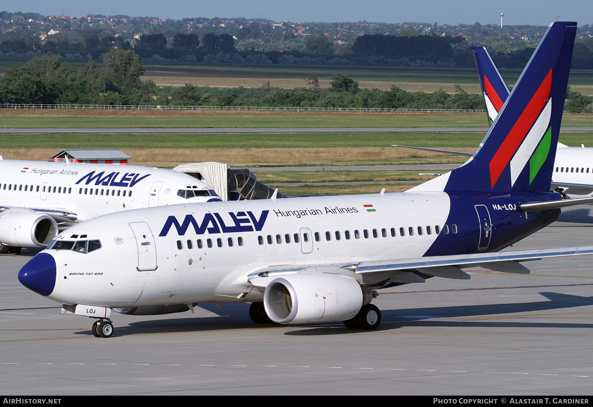 Aircraft Photo of HA-LOJ | Boeing 737-6Q8 | Malév - Hungarian Airlines | AirHistory.net #623036