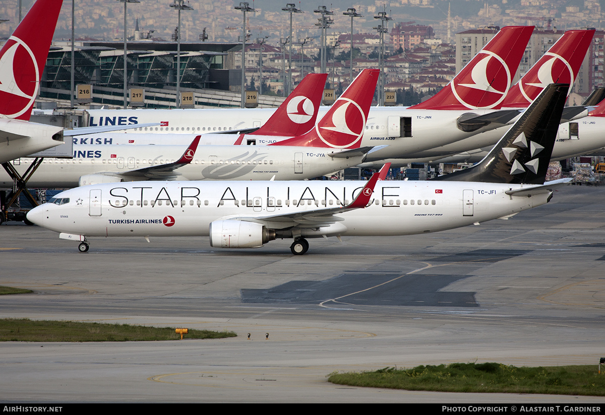 Aircraft Photo of TC-JFI | Boeing 737-8F2 | Turkish Airlines | AirHistory.net #623058