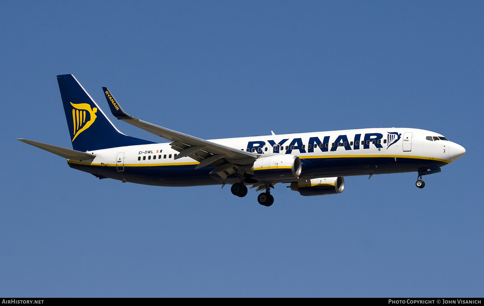 Aircraft Photo of EI-DWL | Boeing 737-8AS | Ryanair | AirHistory.net #623096