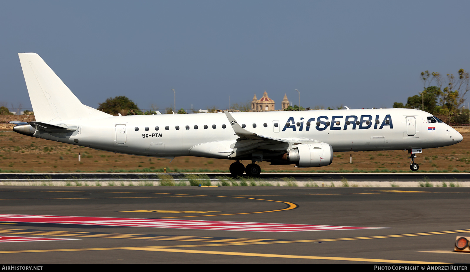 Aircraft Photo of SX-PTM | Embraer 190SR (ERJ-190-100SR) | Air Serbia | AirHistory.net #623136