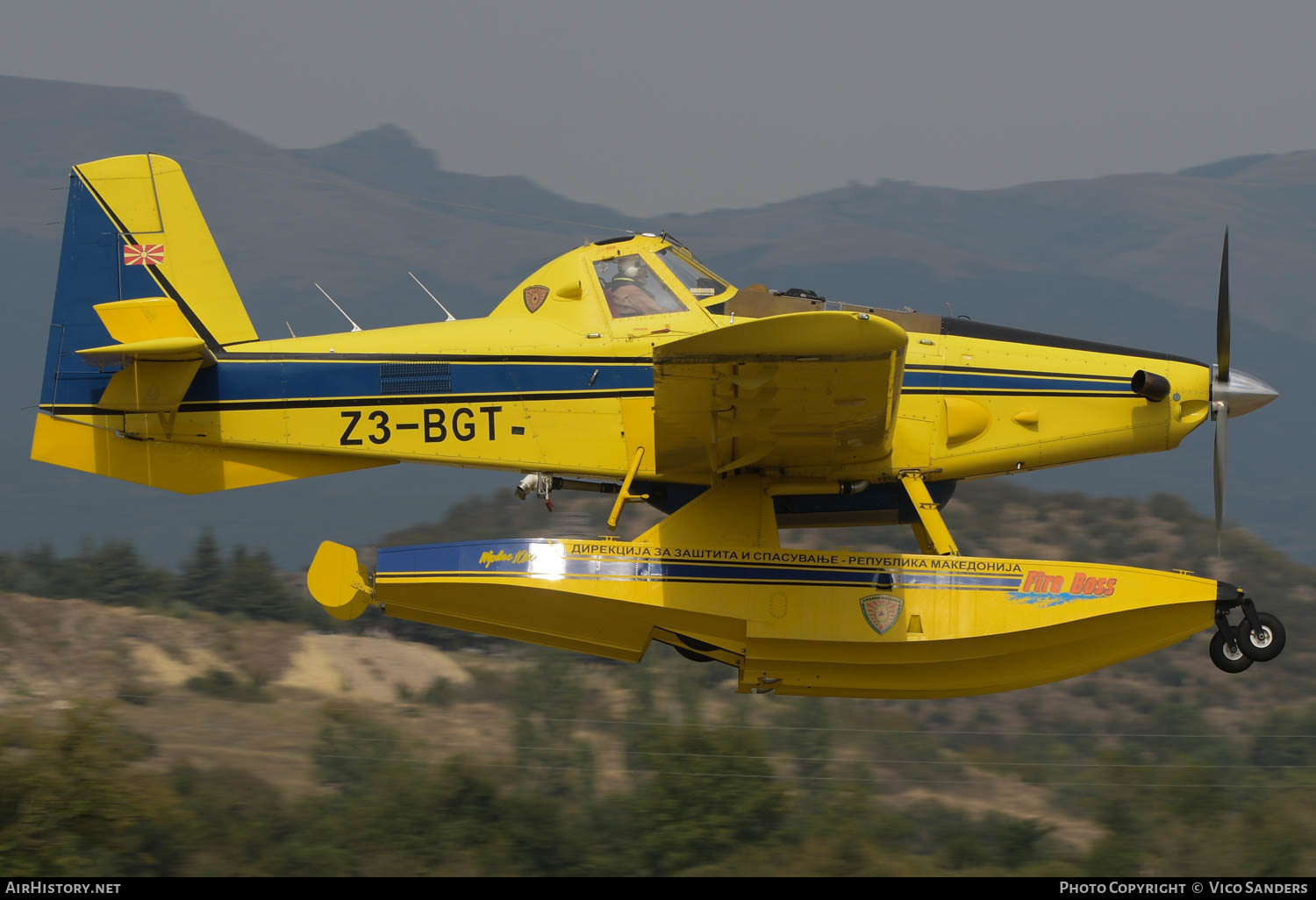 Aircraft Photo of Z3-BGT | Air Tractor AT-802F Fire Boss (AT-802A) | Protection and Rescue Directorate | AirHistory.net #623146