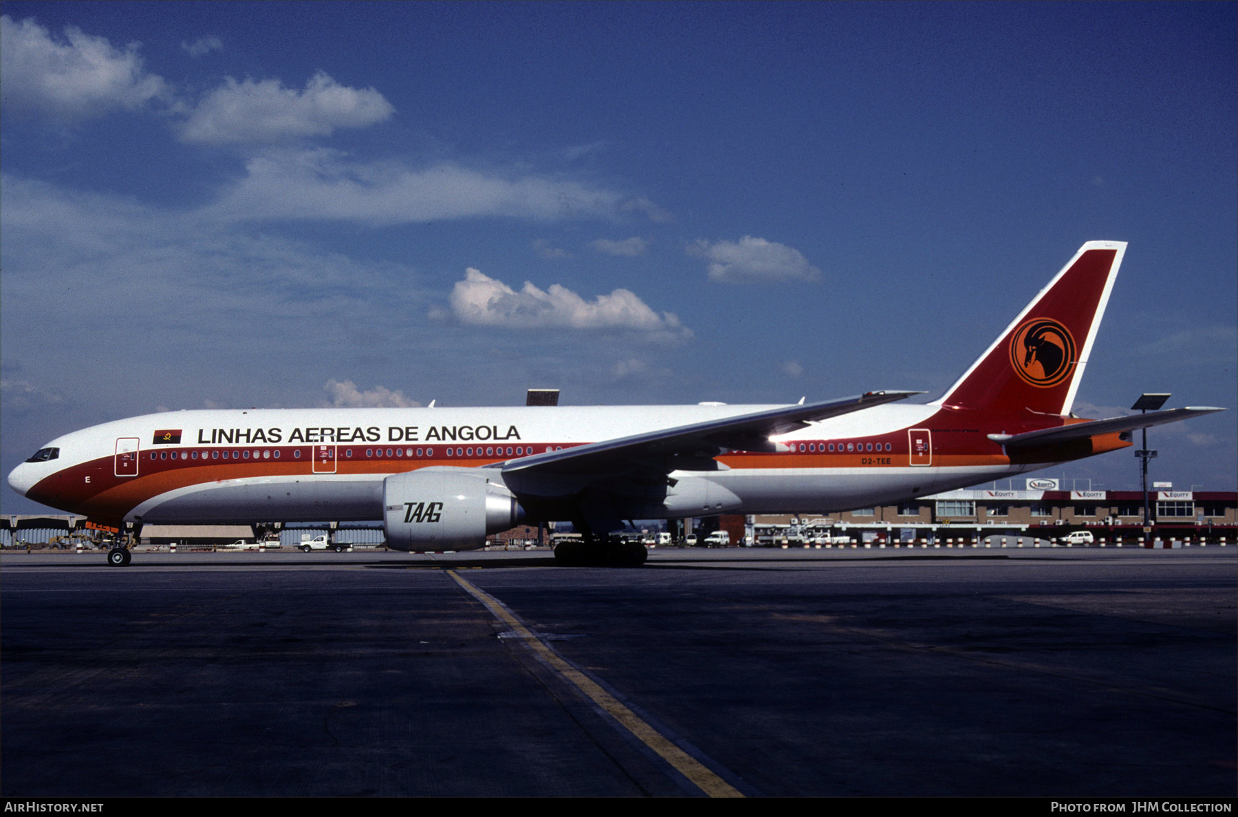 Aircraft Photo of D2-TEE | Boeing 777-2M2/ER | TAAG Angola Airlines - Linhas Aéreas de Angola | AirHistory.net #623181