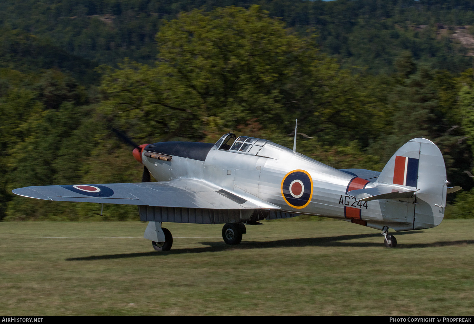 Aircraft Photo of G-CBOE / AG244 | Hawker Hurricane Mk12A | Rhodesia - Air Force | AirHistory.net #623216