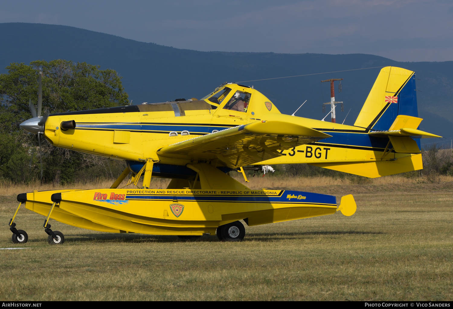 Aircraft Photo of Z3-BGT | Air Tractor AT-802F Fire Boss (AT-802A) | Protection and Rescue Directorate | AirHistory.net #623260