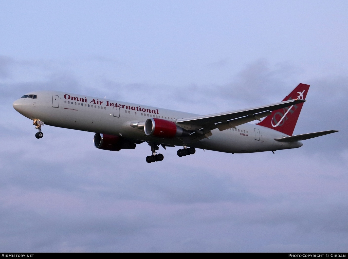 Aircraft Photo of N468AX | Boeing 767-36N/ER | Omni Air International - OAI | AirHistory.net #623293