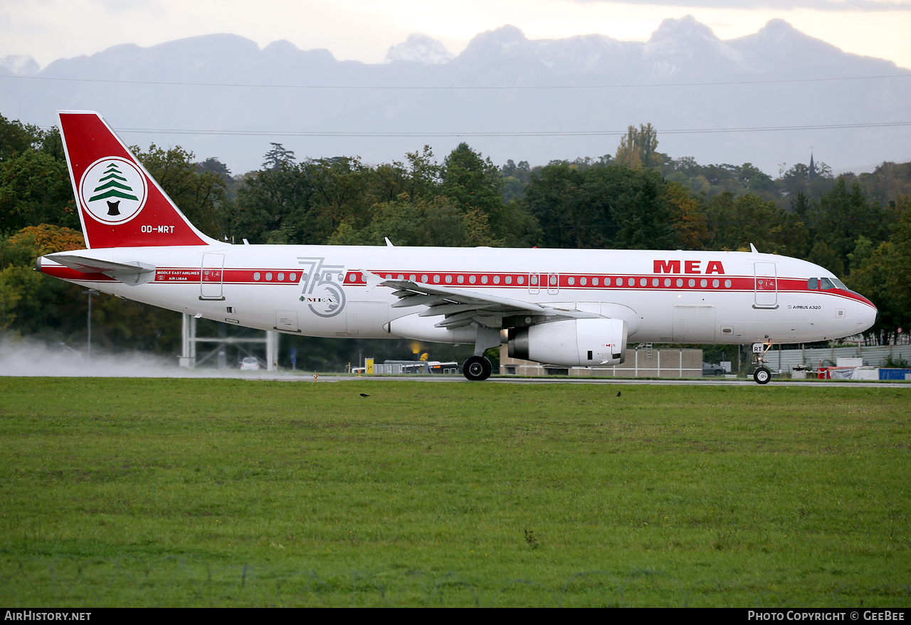 Aircraft Photo of OD-MRT | Airbus A320-232 | MEA - Middle East Airlines | AirHistory.net #623379