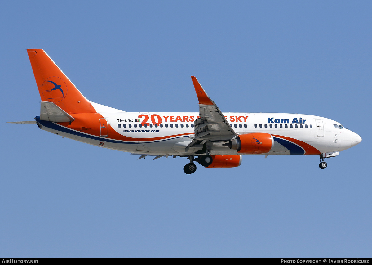 Aircraft Photo of YA-KMJ | Boeing 737-3H4 | Kam Air | AirHistory.net #623383
